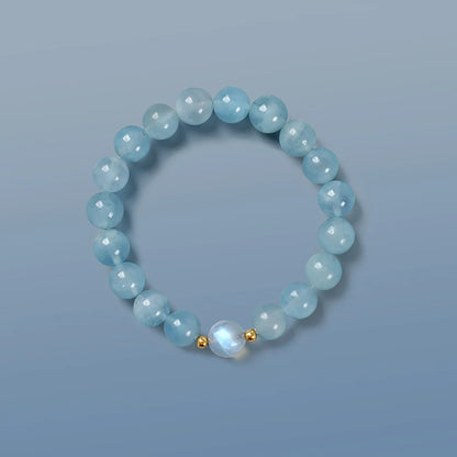 Bracelet Aigue Marine Femme Énergie Apaisante