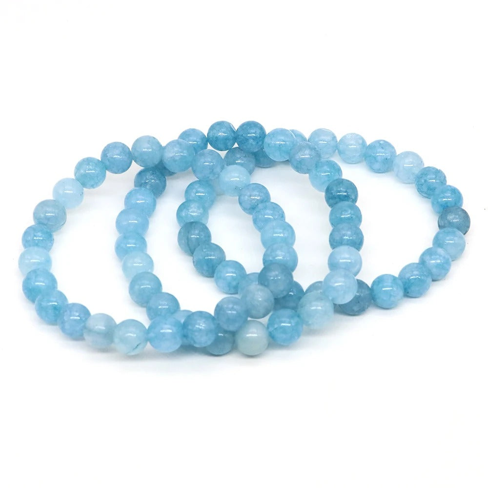 Bracelet Aigue Marine Femme Raffinement Bleu