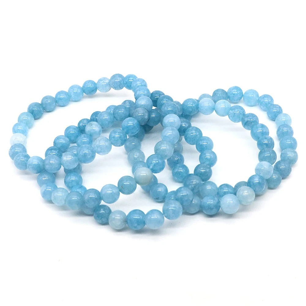 Bracelet Aigue Marine Femme Raffinement Bleu