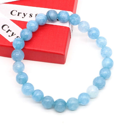 Bracelet Aigue Marine Femme Raffinement Bleu