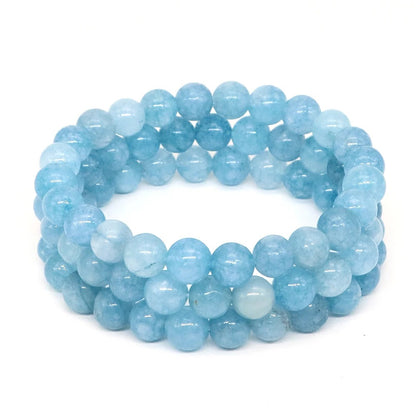 Bracelet Aigue Marine Femme Raffinement Bleu