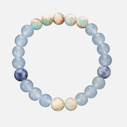 Bracelet Amazonite Translucide à Perles
