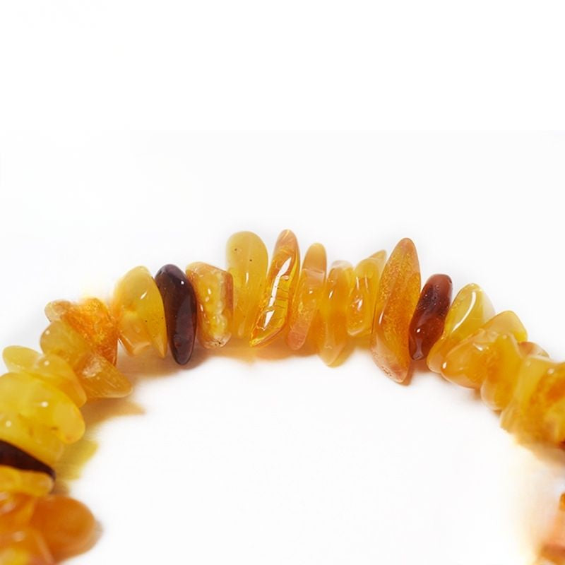 Bracelet Ambre Femme Brute Et Chaleur Naturelle