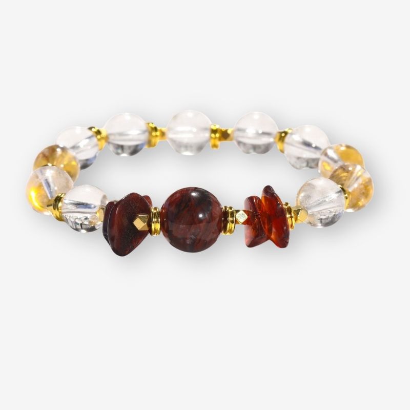 Bracelet Ambre Femme – Force Intérieure Et Pureté Cristalline