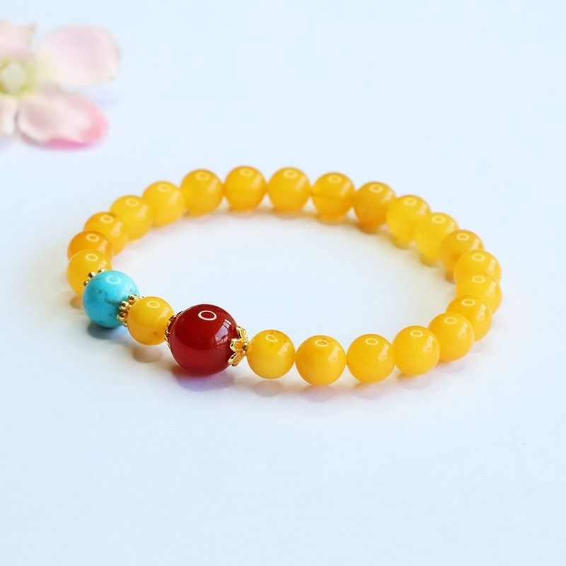 Bracelet Ambre Femme Harmonie Solaire Et Vibrante