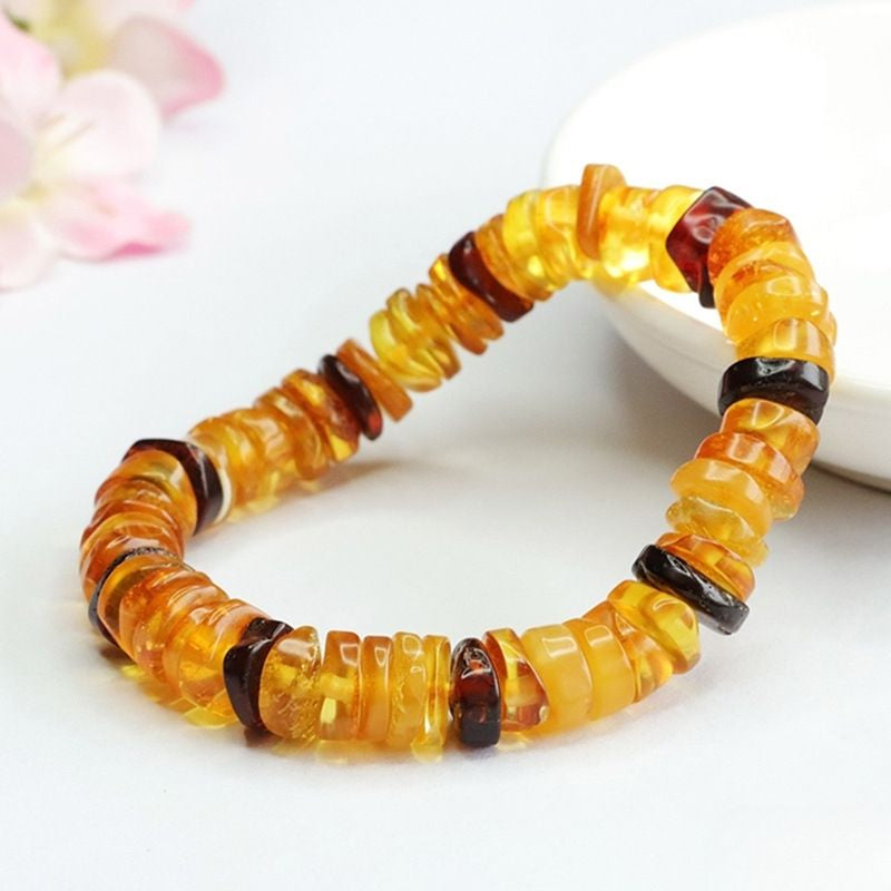 Bracelet Ambre Femme – Lumière Dorée Et Éclat Intemporel