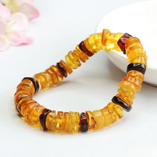 Bracelet Ambre Femme – Lumière Dorée Et Éclat Intemporel