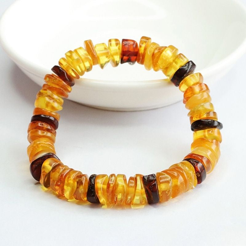 Bracelet Ambre Femme – Lumière Dorée Et Éclat Intemporel