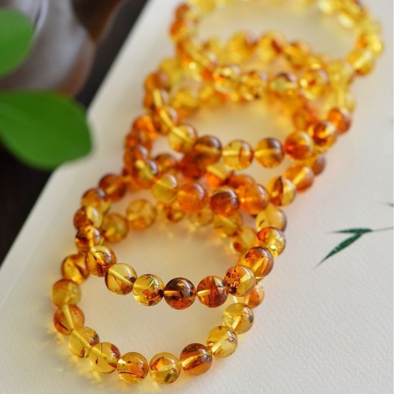 Bracelet Ambre Femme – Perles Solaires Et Émotion Subtile