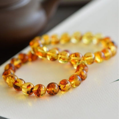 Bracelet Ambre Femme – Perles Solaires Et Émotion Subtile
