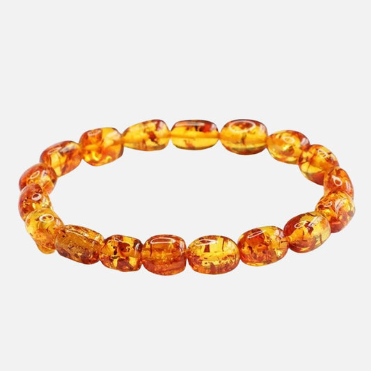 Bracelet Ambre Femme Reflets Miel