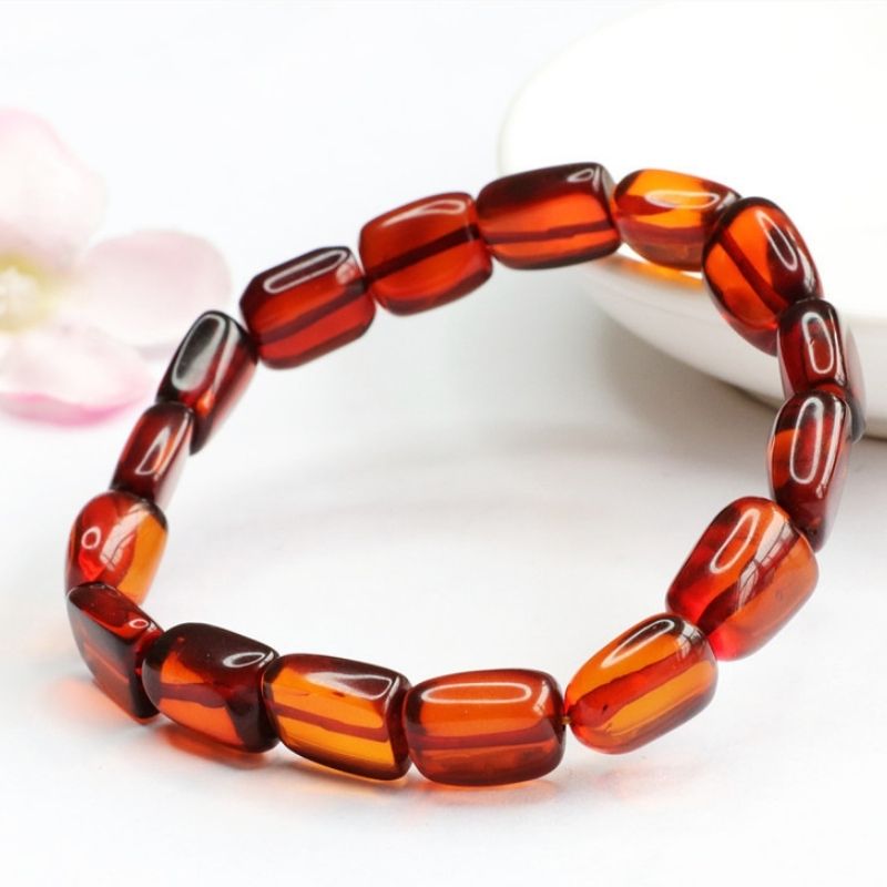 Bracelet Ambre Homme Reflets Chauds