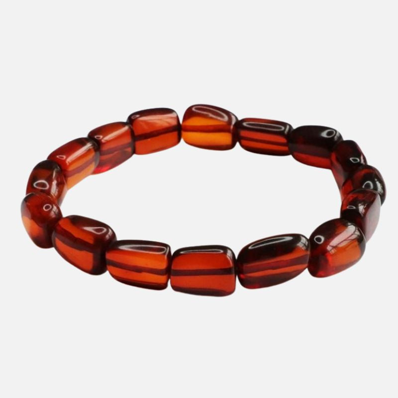 Bracelet Ambre Homme Reflets Chauds