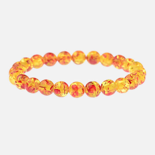 Bracelet Ambre à Perles Rondes