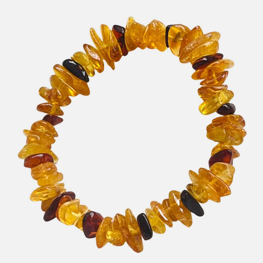 Bracelet Ambre Pierres Irrégulières