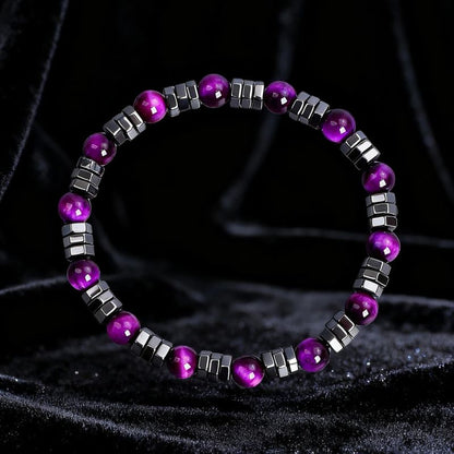 Bracelet Améthyste Homme Reflets Profonds