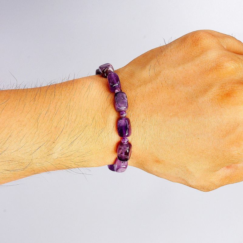 Bracelet Améthyste Homme Serein