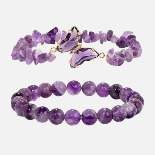 Bracelet Améthyste Lot de 2