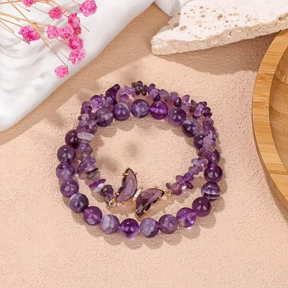 Bracelet Améthyste Lot de 2