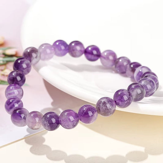 Bracelet Améthyste Tendance à Perles