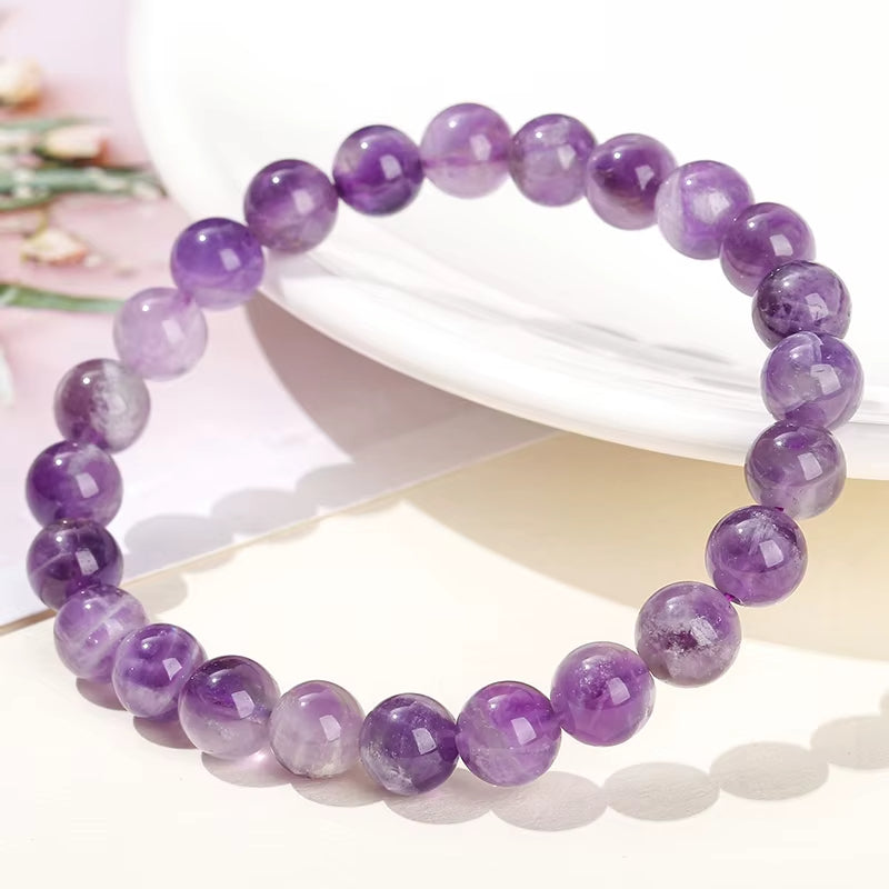 Bracelet Améthyste Tendance à Perles