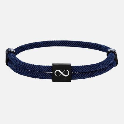Bracelet Amour Homme Corde Nautique Réglable et Acier Inoxydable
