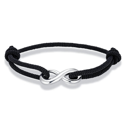 Bracelet Amour Homme Signe Infini Acier Inoxydable