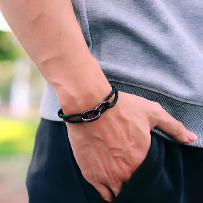 Bracelet Amour Homme Stylé Mousquetons