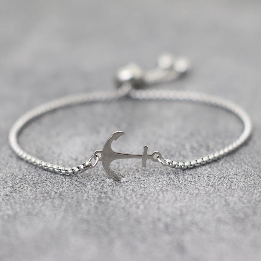 Bracelet Ancre Femme Élégance Acier Inoxydable