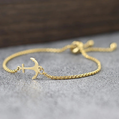 Bracelet Ancre Homme Fin Acier Inoxydable