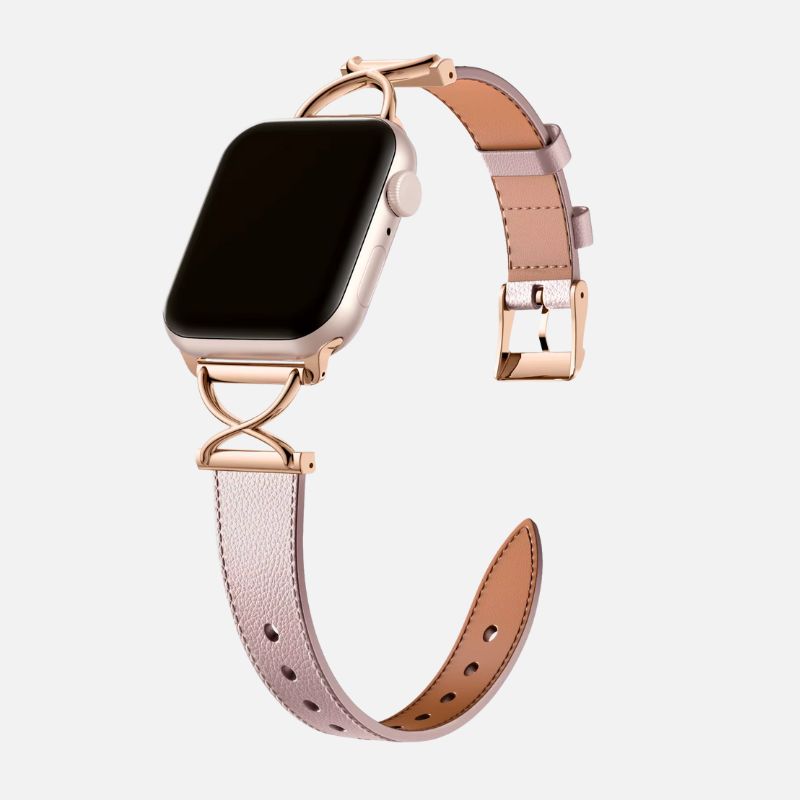 Bracelet Apple Watch Femme Élégance Croisée – Acier Inoxydable