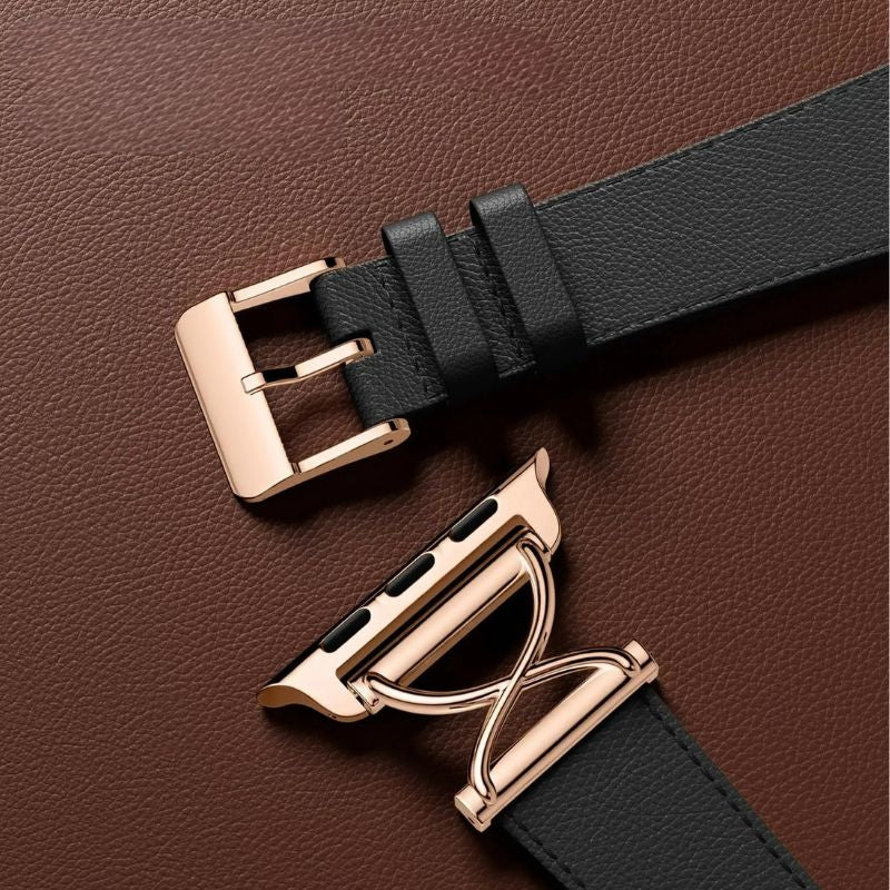 Bracelet Apple Watch Femme Élégance Croisée – Acier Inoxydable