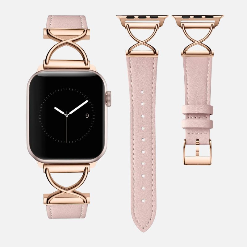 Bracelet Apple Watch Femme Élégance Croisée – Acier Inoxydable