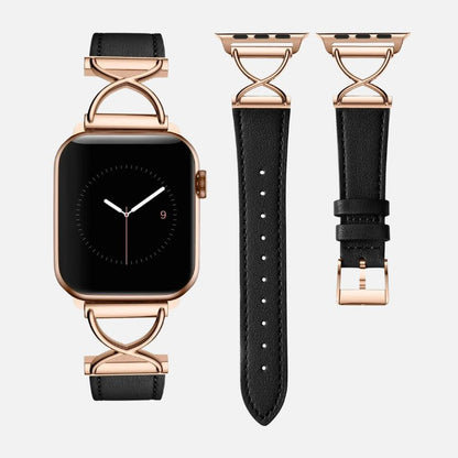Bracelet Apple Watch Femme Élégance Croisée – Acier Inoxydable