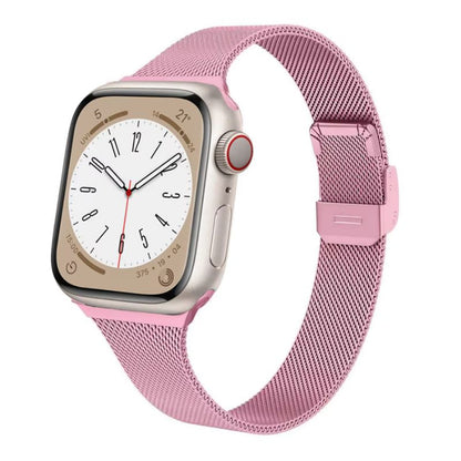 Bracelet Apple Watch Femme Élégance Milanese – Acier Inoxydable