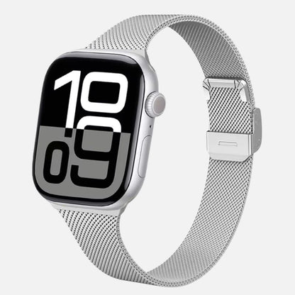 Bracelet Apple Watch Femme Élégance Milanese – Acier Inoxydable