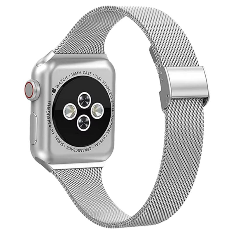 Bracelet Apple Watch Femme Élégance Milanese – Acier Inoxydable