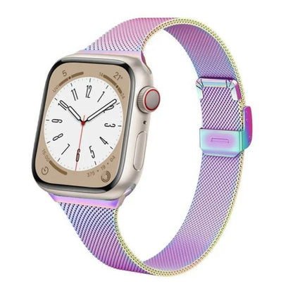 Bracelet Apple Watch Femme Élégance Milanese – Acier Inoxydable
