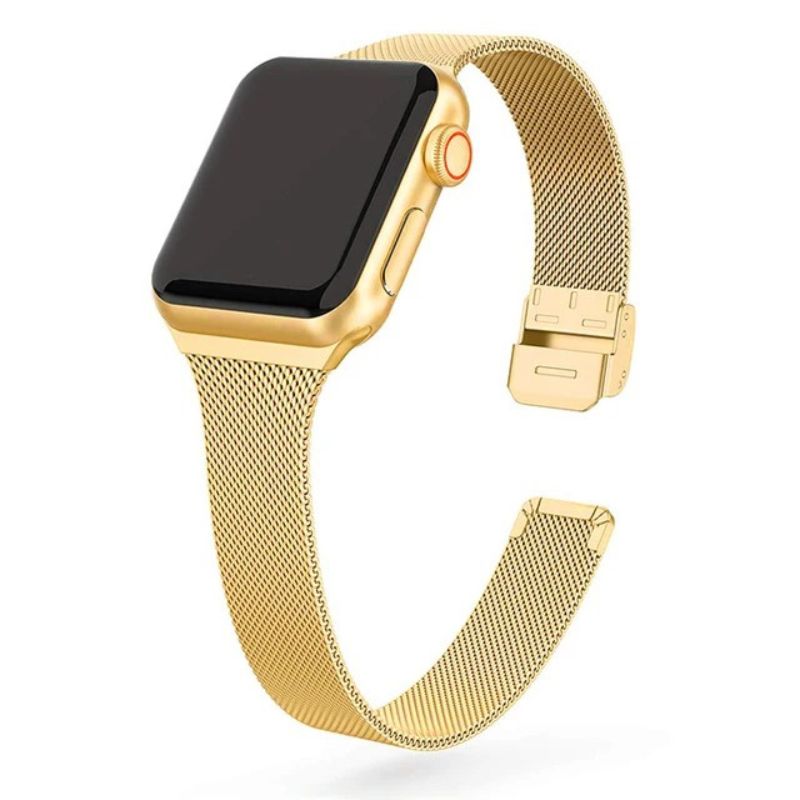Bracelet Apple Watch Femme Élégance Milanese – Acier Inoxydable