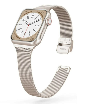 Bracelet Apple Watch Femme Élégance Milanese – Acier Inoxydable