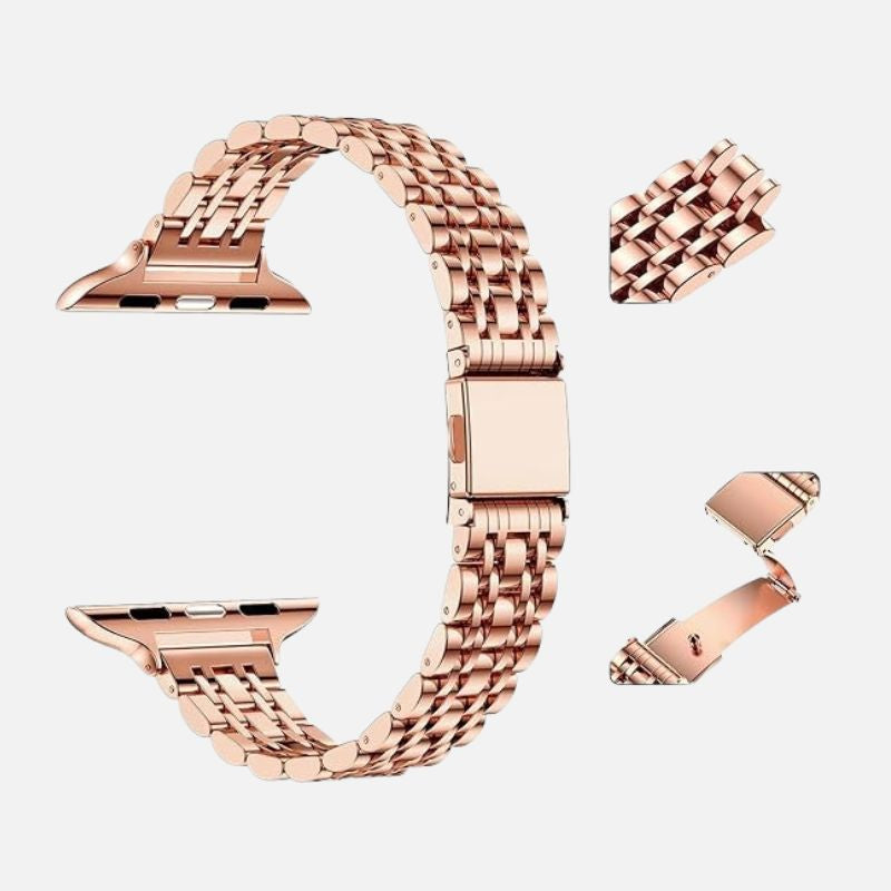 Bracelet Apple Watch Femme Élégant – Acier Inoxydable