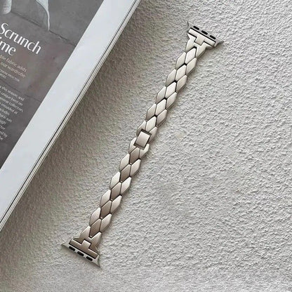 Bracelet Apple Watch Femme Géométrique Chic – Acier Inoxydable