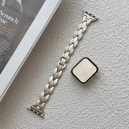 Bracelet Apple Watch Femme Géométrique Chic – Acier Inoxydable