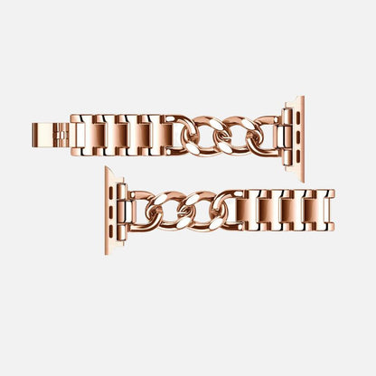 Bracelet Apple Watch Femme Maillons Cuivrés – Acier Inoxydable