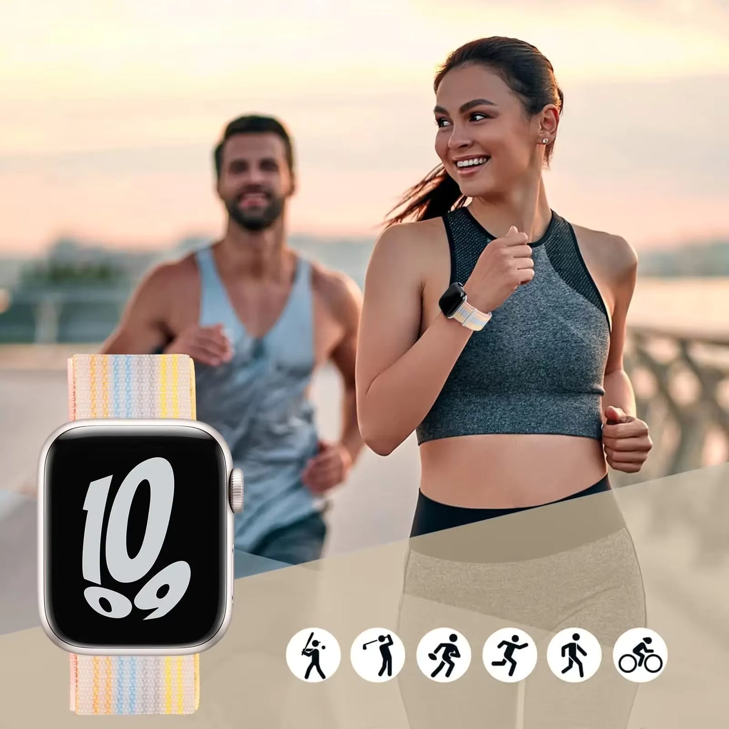 Bracelet Apple Watch Femme Pastel Confort