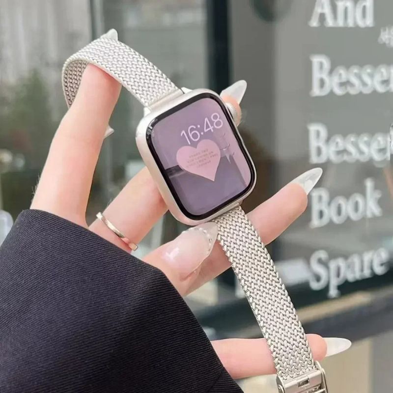 Bracelet Apple Watch Femme Style Milan – Acier Inoxydable