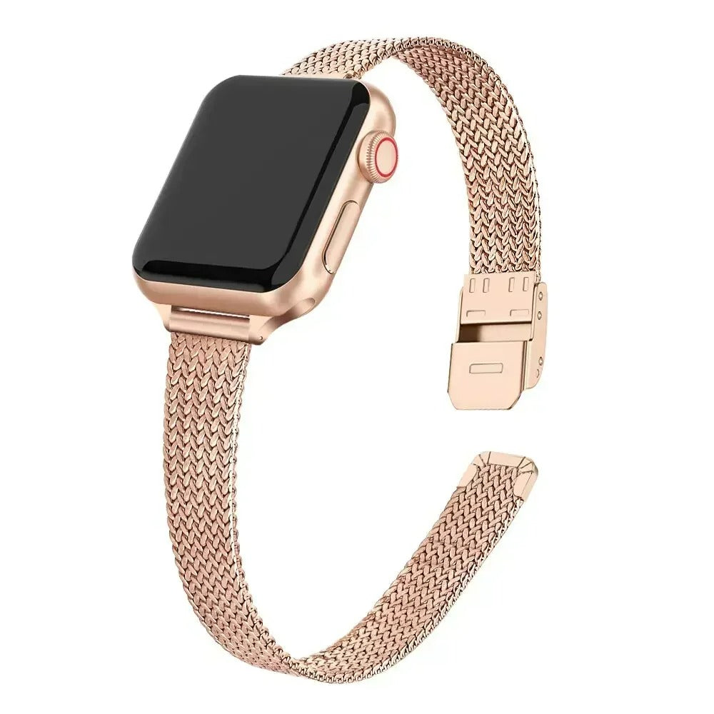 Bracelet Apple Watch Femme Style Milan – Acier Inoxydable
