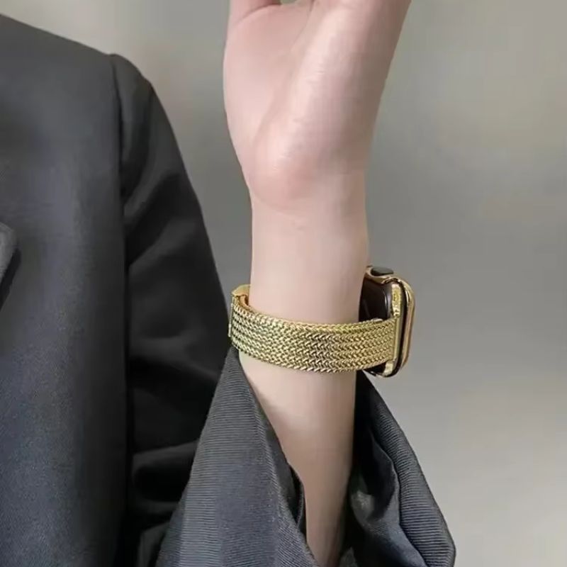 Bracelet Apple Watch Femme Style Milan – Acier Inoxydable