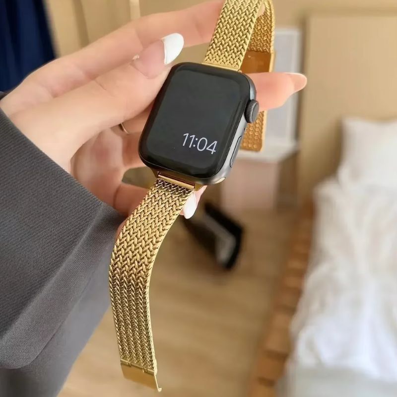 Bracelet Apple Watch Femme Style Milan – Acier Inoxydable