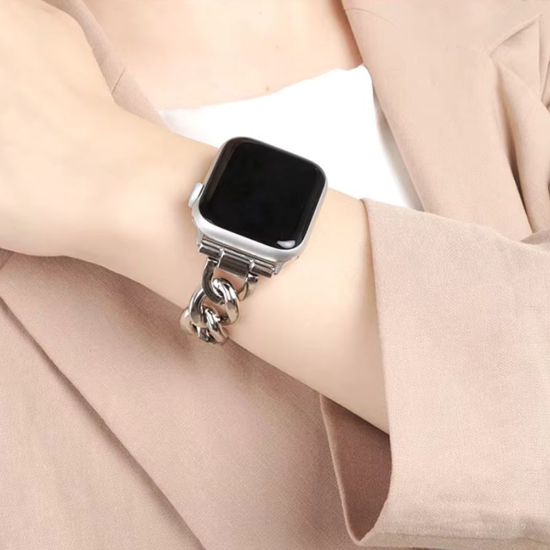 Bracelet Apple Watch Femme Tendance – Acier Inoxydable